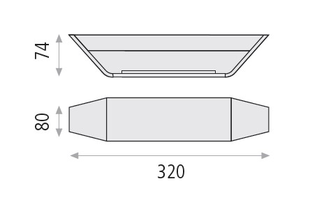Stmívatelné nástěnné designové led svítidlo - Emma